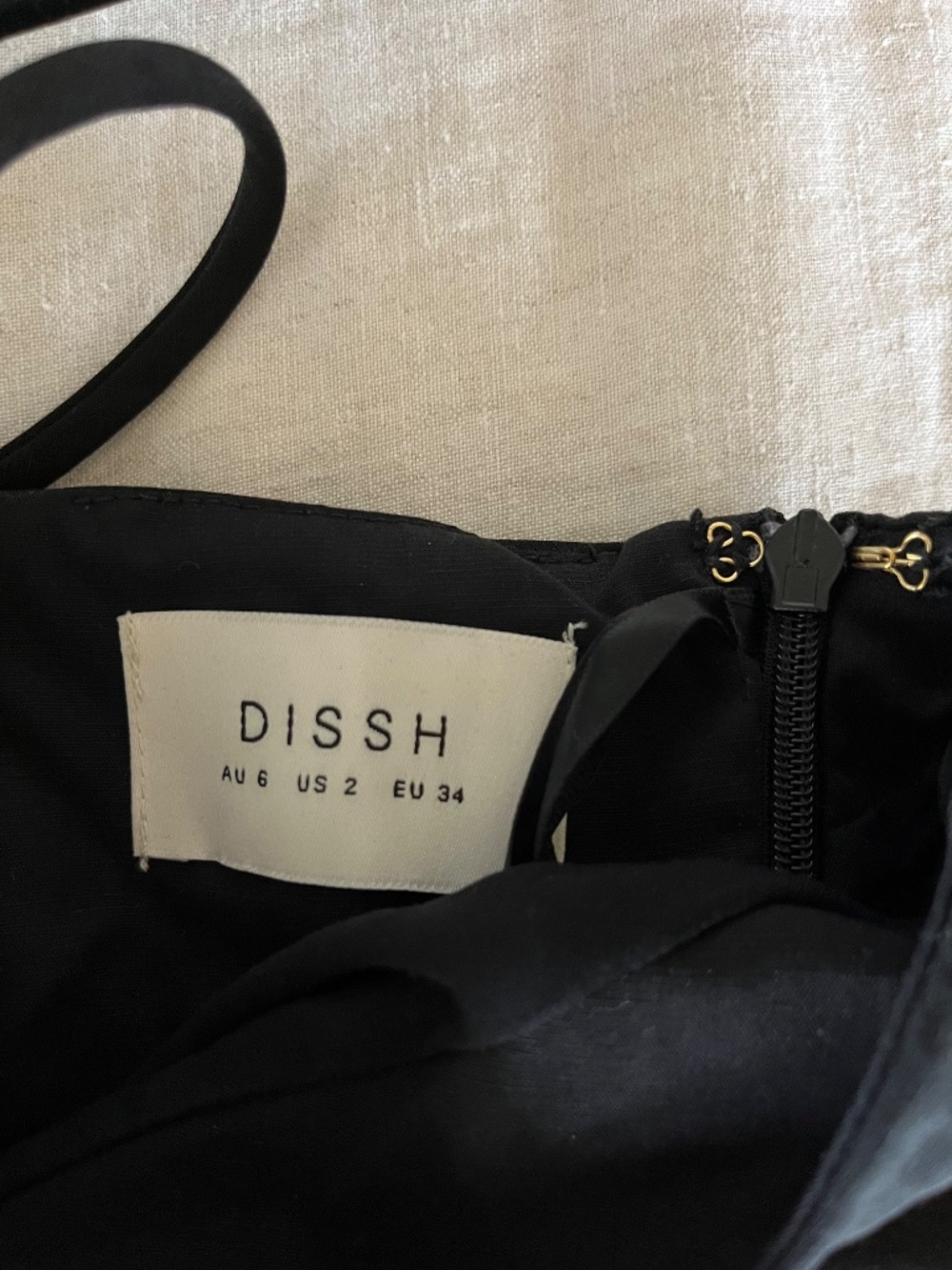 DISSH Levi Black Midi Dress in Size 2 - Picture 7 of 8